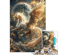 Puzzle da 1000 pezzi "Pegaso Celeste Ascesa" - Attività divertenti da fare a casa ma anche un gioco impossibile e divertente per ragazzi dai 14 anni in su (38x26cm)