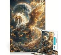 Puzzle da 1000 pezzi "Pegaso celeste in ascesa",bordi lisci,gioco creativo,giocattolo per momenti di relax,regalo di compleanno divertente (50x75cm)