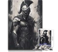 Puzzle da 1000 pezzi Pensa al soldato spartano Passatempo pacifico e appagante Incastro perfetto Giocattolo con taglio di precisione Dimensioni 38x52cm