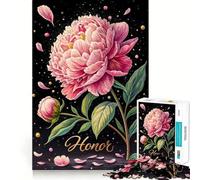 Puzzle da 1000 pezzi "Peonia Rosa in piena fioritura" per adolescenti, gioco di logica, gioco di gruppo, taglio di precisione, regalo premuroso (38x26cm)