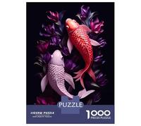 Puzzle Da 1000 Pezzi Per Adolescenti 2 Koi Fish Puzzle Per Adulti Giochi Per Famiglie Decorazione Perfetta Regali Unici Per Compleanno E Natale 52x38cm/1000pcs