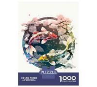 Puzzle Da 1000 Pezzi Per Adolescenti 2 Koi Fish Red And Gold Puzzle Giochi Divertenti Corsa Di Velocità Manuale Regali Unici Per Compleanno 38x26cm/1000pcs