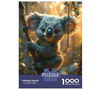 Puzzle Da 1000 Pezzi Per Adolescenti A Cute Cartoon Koala Puzzle Per Adulti Gioco Rompicapo Antistress Per Compleanno, Natale 52x38cm/1000pcs
