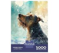 Puzzle Da 1000 Pezzi Per Adolescenti A Dog Enjoys The Bath Puzzle Per Adolescenti Gioco Rompicapo Regali Per Donne Attività Divertenti A Casa 38x26cm/1000pcs
