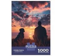 Puzzle Da 1000 Pezzi Per Adolescenti A Man With Dog In Mind Puzzle Per Adulti Giocattolo Decorazione Da Parete Corsa Di Velocità Manuale Sfida Da Completare 70x50cm/1000pcs