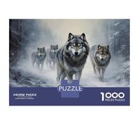 Puzzle Da 1000 Pezzi Per Adolescenti A Pack of Wolves Puzzle Per Adulti Gioco Pratico Assemblaggio Di Modelli Regali Unici Per Compleanni E Occasioni Speciali 70x50cm/1000pcs
