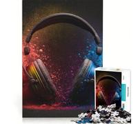 Puzzle da 1000 pezzi per adolescenti a tema musicale decorazione da parete passatempo ideale durante le vacanze per rafforzare l'amore tra le coppie 38x26cm