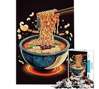 Puzzle da 1000 pezzi per adolescenti a tema ramen cibo giapponese gioco interattivo educativo sfida giocattolo regalo per donne e uomini decorazione per la casa (dimensioni 38x52cm)