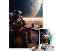 Puzzle da 1000 pezzi per adolescenti a tema spaziale gioco per famiglie sfida di intelligenza giocattolo avvincente opera d'arte regalo attività per famiglie (dimensioni 38x26cm)