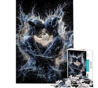 Puzzle da 1000 pezzi per adolescenti Abbraccio degli spiriti dell'acqua Puzzle per adulti Gioco rompicapo Taglio di precisione Regalo di compleanno e unico (Dimensioni 38x26cm)