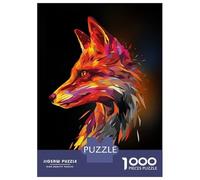 Puzzle Da 1000 Pezzi Per Adolescenti Abstract Fox Puzzle Per Adulti Giochi Rilassanti Taglio Di Precisione Regali Unici Per Compleanni E Occasioni Speciali 52x38cm/1000pcs