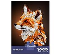 Puzzle Da 1000 Pezzi Per Adolescenti Abstract Geometric Fox Art Puzzle Per Adulti Giocattoli Antistress Analisi E Logica Regalo Di Compleanno, Regali, 70x50cm/1000pcs
