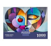 Puzzle Da 1000 Pezzi Per Adolescenti Abstract Heart Painting-1 Puzzle Per Adulti Gioco Pratico Sfida Difficile Sfida Educativa 70x50cm/1000pcs