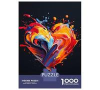 Puzzle Da 1000 Pezzi Per Adolescenti Abstract Heart Painting Puzzle Per Adolescenti Gioco Pratico Un'opera D'arte Regali Unici Per Compleanno E Natale 38x26cm/1000pcs