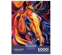 Puzzle Da 1000 Pezzi Per Adolescenti Abstract Horse Painting Art Print Puzzle Gioco Per Famiglie Regali Per Donne Divertimento A Casa Attività, 38x26cm/1000pcs