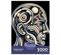Puzzle Da 1000 Pezzi Per Adolescenti Abstract Human Head Puzzle Per Adulti Giochi Per Famiglie Vacanze in Casa Passatempo Regali Unici Per Compleanni E Regali 38x26cm/1000pcs