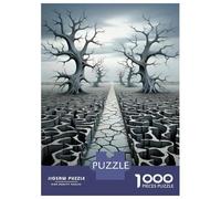 Puzzle Da 1000 Pezzi Per Adolescenti Abstract Surreal Landscape with Trees Puzzle Gioco Per Famiglie Regali Per Donne Divertimento A Casa Attività, 70x50cm/1000pcs