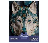 Puzzle Da 1000 Pezzi Per Adolescenti Abstract Wolf Kintsugi Art Puzzle Per Adulti Giocattoli Antistress Regalo Di Compleanno Regali Di Natale Per Compleanno 38x26cm/1000pcs