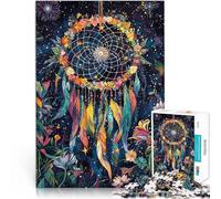Puzzle da 1000 pezzi per adolescenti Acchiappasogni dell'arte del cosmo Difficile e sfidante con poster abbinato e foglio di quiz 75x50cm