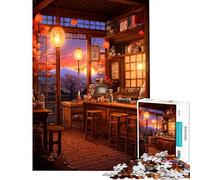 Puzzle da 1000 pezzi per adolescenti accogliente negozio di ramen giochi divertenti in pixel giocattoli che creano dipendenza per coltivare la pazienza regali per donne e uomini divertenti
