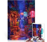 Puzzle da 1000 pezzi per adolescenti Accogliente strada anime Giocattoli per l'intrattenimento in famiglia Migliorare la memoria 70x100cm