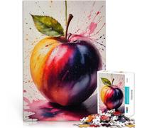 Puzzle da 1000 pezzi per adolescenti Acquerello Apple Splash giochi divertenti per famiglie offerte come regali per tutta la famiglia 75x50cm