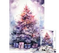 Puzzle da 1000 pezzi per adolescenti acquerello meraviglie invernali fai da te giocattoli regali per donne e uomini gioco pratico collezione di artisti belle arti dimensioni 38x26cm