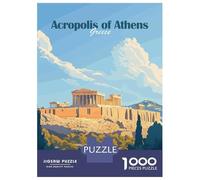 Puzzle Da 1000 Pezzi Per Adolescenti Acropolis of Athens Puzzle Per Adulti Gioco Pratico Assemblaggio Di Modelli Regali Unici Per Compleanni E Occasioni Speciali 38x26cm/1000pcs