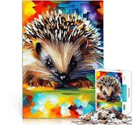 Puzzle da 1000 pezzi per adolescenti Adorabile arte del riccio Giocattoli di gioco impegnativi Collezione di artisti, Belle arti 75x50cm