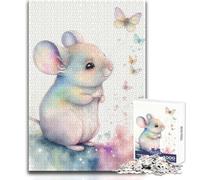 Puzzle da 1000 pezzi per adolescenti, adorabile rompicapo per famiglie con topolini, giochi per migliorare la memoria, regalo di compleanno, dimensioni 38x26cm