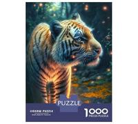 Puzzle Da 1000 Pezzi Per Adolescenti Adorable Fantasy Tiger Puzzle Per Adulti Gioco Rompicapo Difficile Divertente Attività A Casa 52x38cm/1000pcs