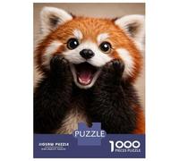 Puzzle Da 1000 Pezzi Per Adolescenti Adorable Red Panda Portrait Puzzle Per Adulti Gioco Per Famiglie Divertente E Spiritoso Regali Di Natale E Compleanno 70x50cm/1000pcs