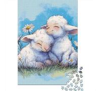 Puzzle Da 1000 Pezzi Per Adolescenti Adorable Sheep Hug Illustration Puzzle Per Adulti Gioco Rompicapo Ma Divertente E Umoristico Offerta Come Regalo Per Tutta La Famiglia 52x38cm/1000pcs