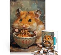 Puzzle da 1000 pezzi per adolescenti Adorale Noodles per criceti Giocattoli di gioco impegnativi è ideale come regalo per tutta la famiglia 38x26cm