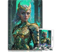 Puzzle da 1000 pezzi per adolescenti Aegis of Eternity︰ Rompicapo sul circuito divino di Atena Giochi per famiglie Migliora la memoria Regalo di compleanno Dimensioni 38x52cm