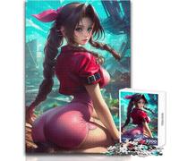 Puzzle da 1000 pezzi per adolescenti Aerith Gainsborough in una città in rovina, gioco stimolante, giocattoli, decorazione da parete, regalo per compleanni, dimensioni 50x75cm