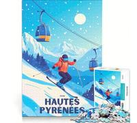 Puzzle da 1000 pezzi per adolescenti, Affiche Hautes Pyrénées, Giochi educativi, Attività divertenti a casa, Collezione d'artista, Belle arti 38x26cm