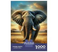Puzzle Da 1000 Pezzi Per Adolescenti African Elephant Wall Art Print Puzzle Per Adulti Giochi Rilassanti Regali Per Donne Interazione Genitore-figlio 52x38cm/1000pcs