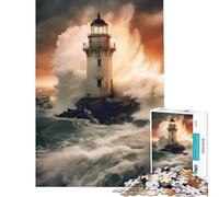 Puzzle da 1000 pezzi per adolescenti "Against The Storm" - Giochi educativi e divertenti per tutta la famiglia - Ottimi regali e giocattoli (Dimensioni 38x26cm)