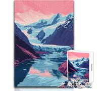 Puzzle da 1000 pezzi per adolescenti,Alaska,lago,natura,arte,gioco impossibile,regali per donne,regali di Babbo Natale segreto,dimensioni 50x75cm