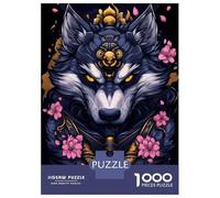Puzzle Da 1000 Pezzi Per Adolescenti Alaskan Malamute DogSamurai Art Puzzle Per Adulti Gioco Rompicapo Antistress Per Compleanno, Natale 52x38cm/1000pcs