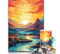 Puzzle da 1000 pezzi per adolescenti Alba con acqua Puzzle da 1000 pezzi per adulti Regali, presente e regalo per amanti o amici 50x75cm