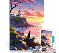 Puzzle da 1000 pezzi per adolescenti Alba sul mare Giocattoli educativi per l'apprendimento Giochi per famiglie gioco di sfida unico 38x26cm