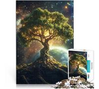 Puzzle da 1000 pezzi per adolescenti Albero Cosmico della Vita Giocattoli Giochi Educativi Antistress Migliorare l'amore tra le coppie 52x38cm