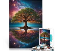 Puzzle da 1000 pezzi per adolescenti Albero Cosmico della Vita~ Per il divertimento in famiglia Migliorare l'amore tra le coppie 38x26cm