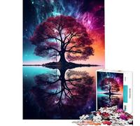 Puzzle da 1000 pezzi per adolescenti Albero della Vita Galassia Cosmica Divertimento a Casa Attività Regalo di Compleanno Gioco Manuale Adatto a partire dai 14 anni (38x26cm)