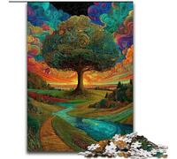 Puzzle da 1000 pezzi per adolescenti Albero della vita, gioco di giocattoli Ogni pezzo è unico - Gioco divertente e stimolante per tutta la famiglia per bambini dai 14 anni dimensioni 50x75cm