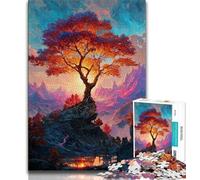 Puzzle da 1000 pezzi per adolescenti Albero della vita, gioco per famiglie, antistress, sfida difficile, rafforza l'amore tra coppie (75x50cm)