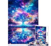 Puzzle da 1000 pezzi per adolescenti Albero di cristallo Stile anime Giocattoli antistress Regalo per compleanni Giochi rilassanti Ogni pezzo è unico - dimensioni 38x26cm