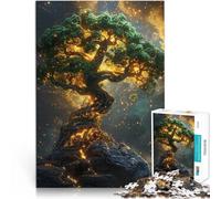 Puzzle da 1000 pezzi per adolescenti Albero luminoso della vita giocattoli educativi per l'apprendimento Adatto per la decorazione del desktop 52x38cm